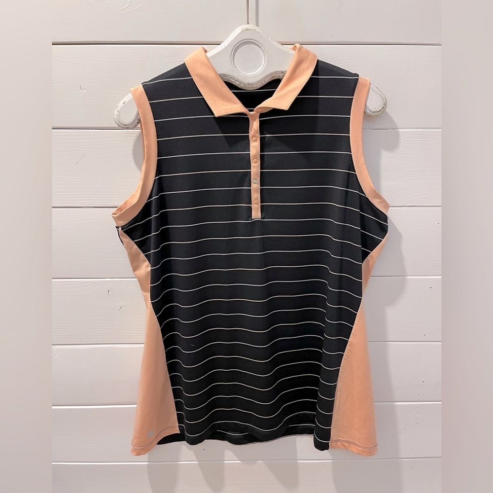 LOPEZ – Sleeveless Golf Polo Top – Size 1X